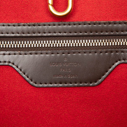 Louis Vuitton Damier Hampstead MM Tote Shoulder Bag Brown Leather — view 5