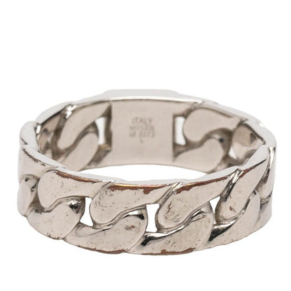 Louis Vuitton Mosaic Chain Ring L Silver Metal — view 3