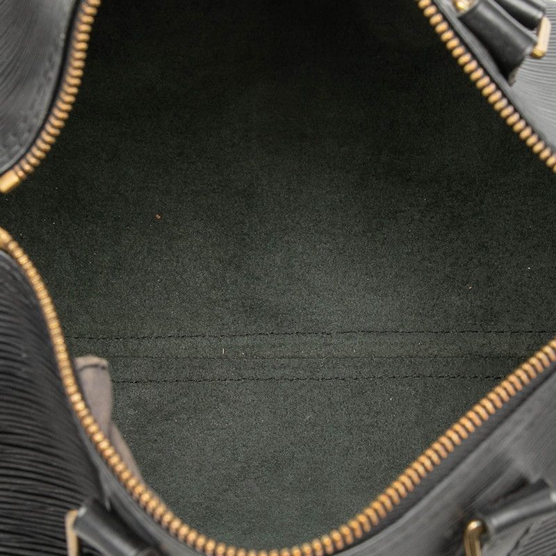 Louis Vuitton Epi Speedy 25 Mini Boston Bag Noir Black Leather — view 5