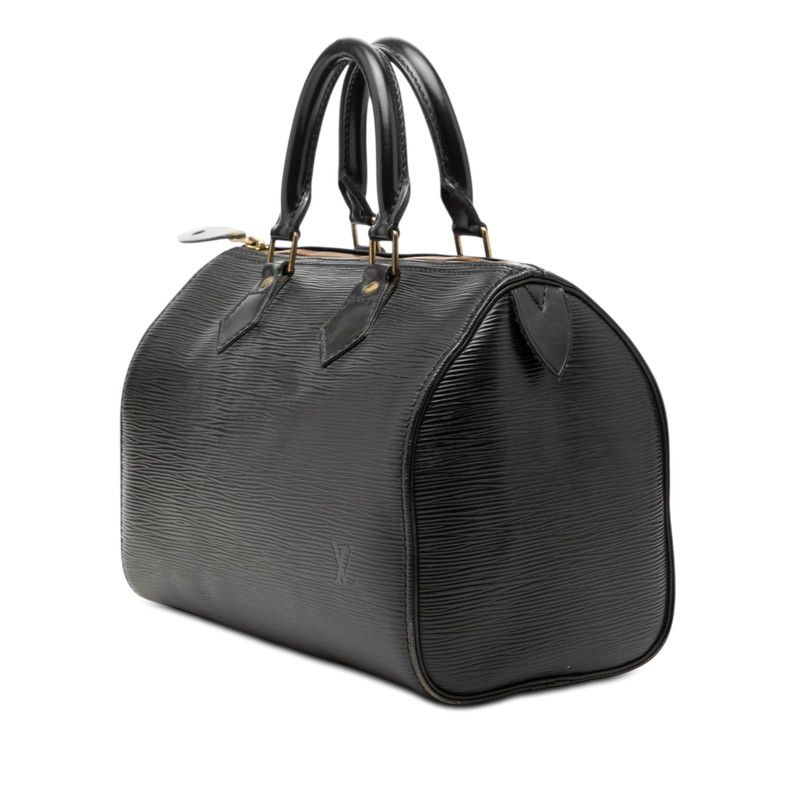 Louis Vuitton Epi Speedy 25 Mini Boston Bag Noir Black Leather — view 2