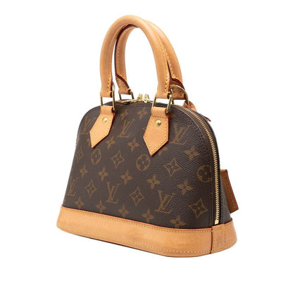 Louis Vuitton Monogram Alma BB Shoulder Bag 2-Way Brown Leather — view 2