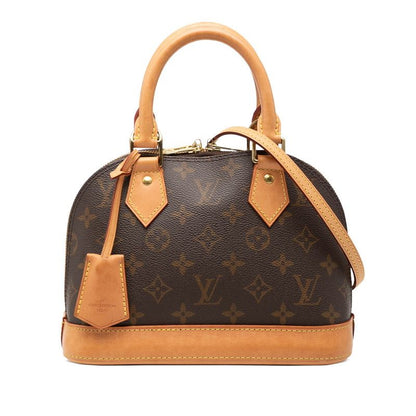 Louis Vuitton Monogram Alma BB Shoulder Bag 2-Way Brown Leather