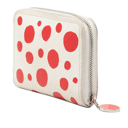 Louis Vuitton Epi LV Yk Zippy Coin Purse Yayoi Kusama Zip Around Wallet White — view 2