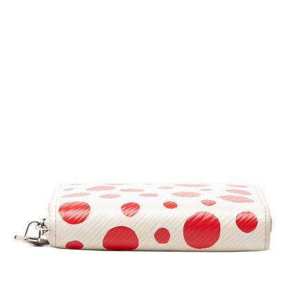 Louis Vuitton Epi LV Yk Zippy Coin Purse Yayoi Kusama Zip Around Wallet White — view 3