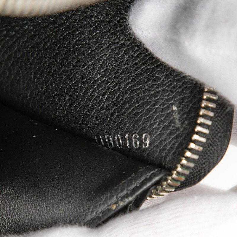 Louis Vuitton Zippy Lockme Zip Around Wallet Noir Black Leather — view 6