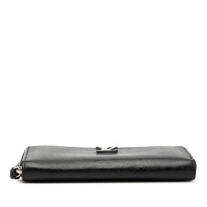 Louis Vuitton Zippy Lockme Zip Around Wallet Noir Black Leather — view 3