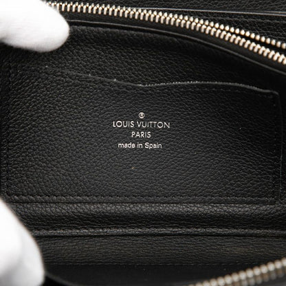 Louis Vuitton Zippy Lockme Zip Around Wallet Noir Black Leather — view 5