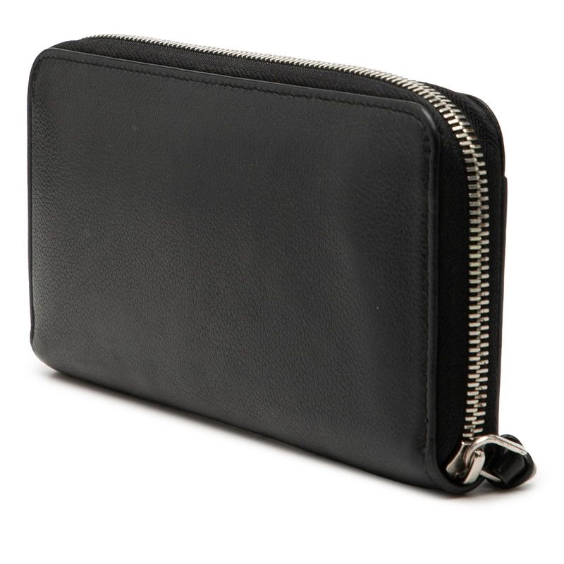 Louis Vuitton Zippy Lockme Zip Around Wallet Noir Black Leather — view 2