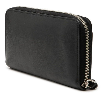 Louis Vuitton Zippy Lockme Zip Around Wallet Noir Black Leather — view 2
