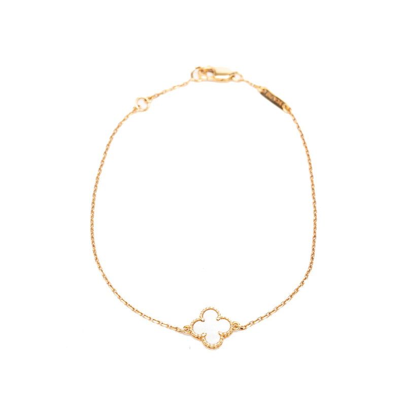 Van Cleef & Arpels Sweet Alhambra Bracelet 18k Pink Gold Mother of Pearl — view 2