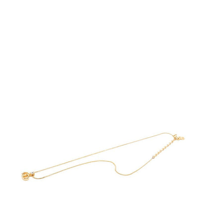 Dior CD Logo Pendant Gold Plated Rhinestone — view 4