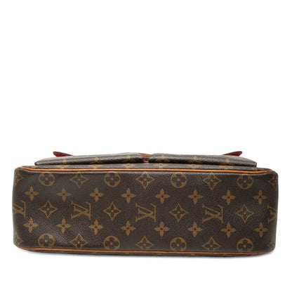 Louis Vuitton Monogram Viva Cite GM Shoulder Bag Brown Leather — view 3