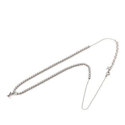 Louis Vuitton Nanobeads Chain Pendant Silver Crystal Metal — view 4