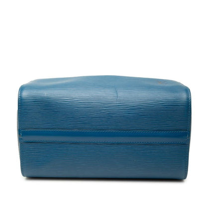 Louis Vuitton Epi Speedy 25 Mini Boston Bag Toledo Blue Leather — view 3