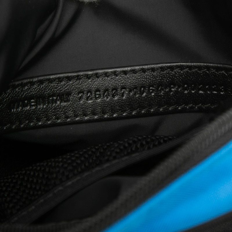 Balenciaga Adidas Crossbody Shoulder Bag Black Blue Nylon — view 6