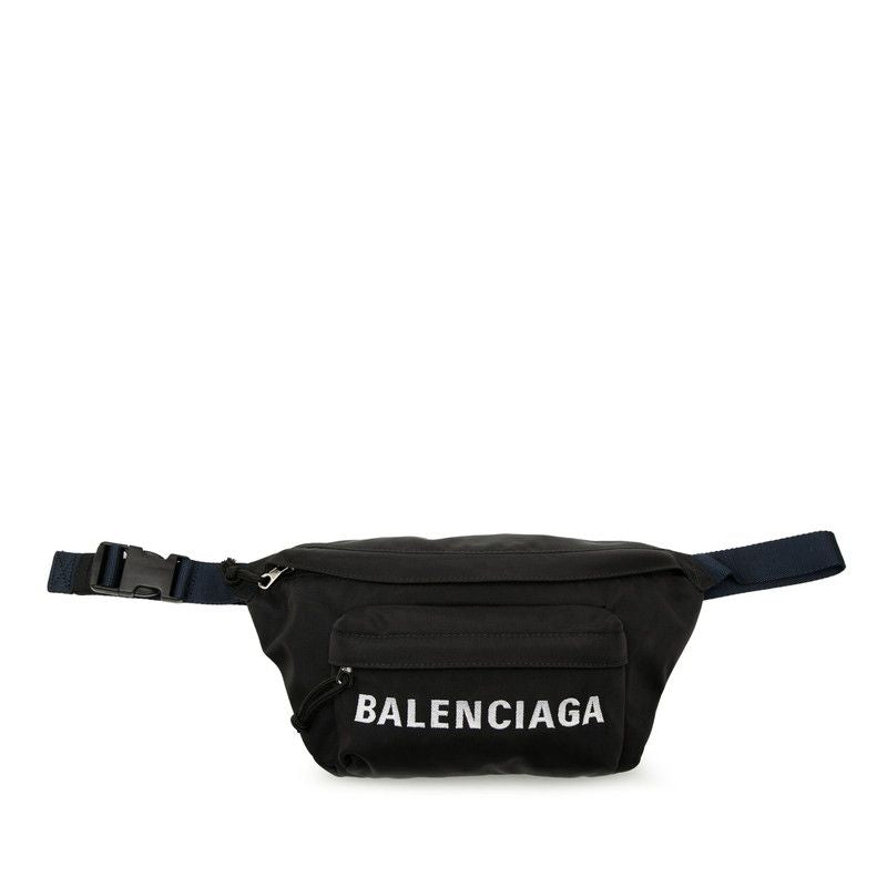 Balenciaga Wheel Belt Bag Explorer Bag Black Nylon