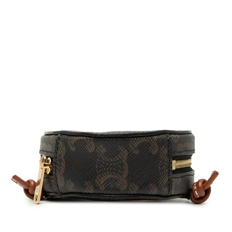 Celine Micro Heart Crossbody Shoulder Pochette Pouch Brown — view 3