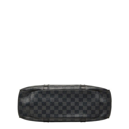 Louis Vuitton Damier Graphite Tadao Tote Shoulder Bag 2-Way Black Gray Leather — view 3