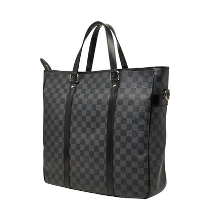 Louis Vuitton Damier Graphite Tadao Tote Shoulder Bag 2-Way Black Gray Leather — view 2