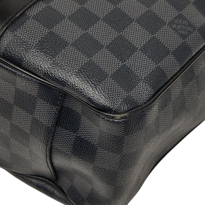 Louis Vuitton Damier Graphite Tadao Tote Shoulder Bag 2-Way Black Gray Leather — view 7