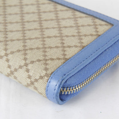 Gucci Wallet Canvas Leather Blue — view 5