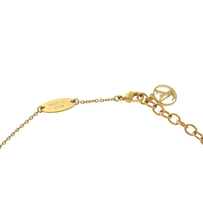 Louis Vuitton Nanogram Name Tag Motif Monogram Gold Silver Necklace — view 4