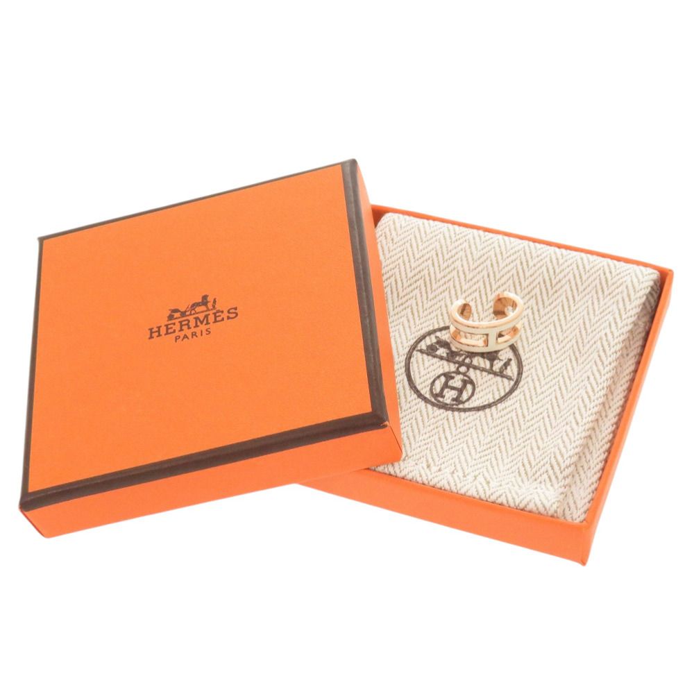 Hermes Pop White Rose Gold Earring — view 2