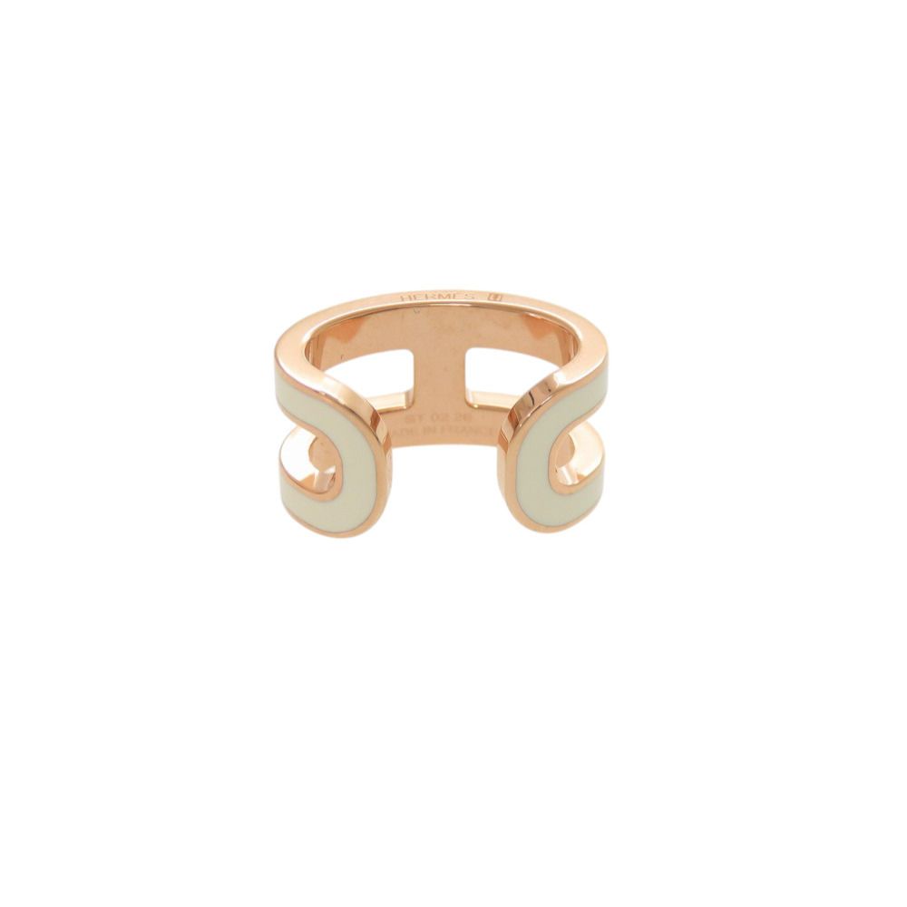 Hermes Pop White Rose Gold Earring — view 3