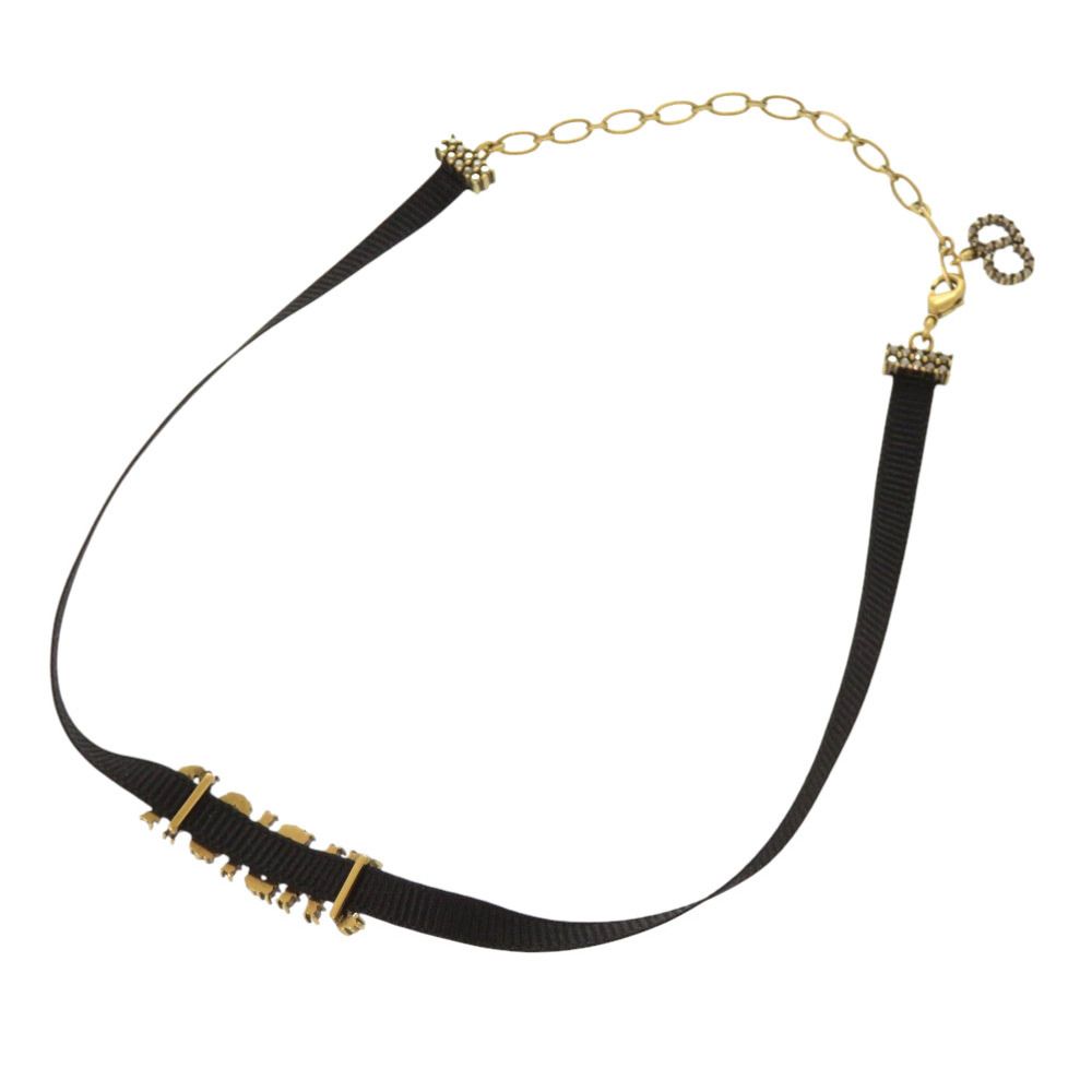 Dior J'adior Velour Stone Black Choker Necklace — view 3