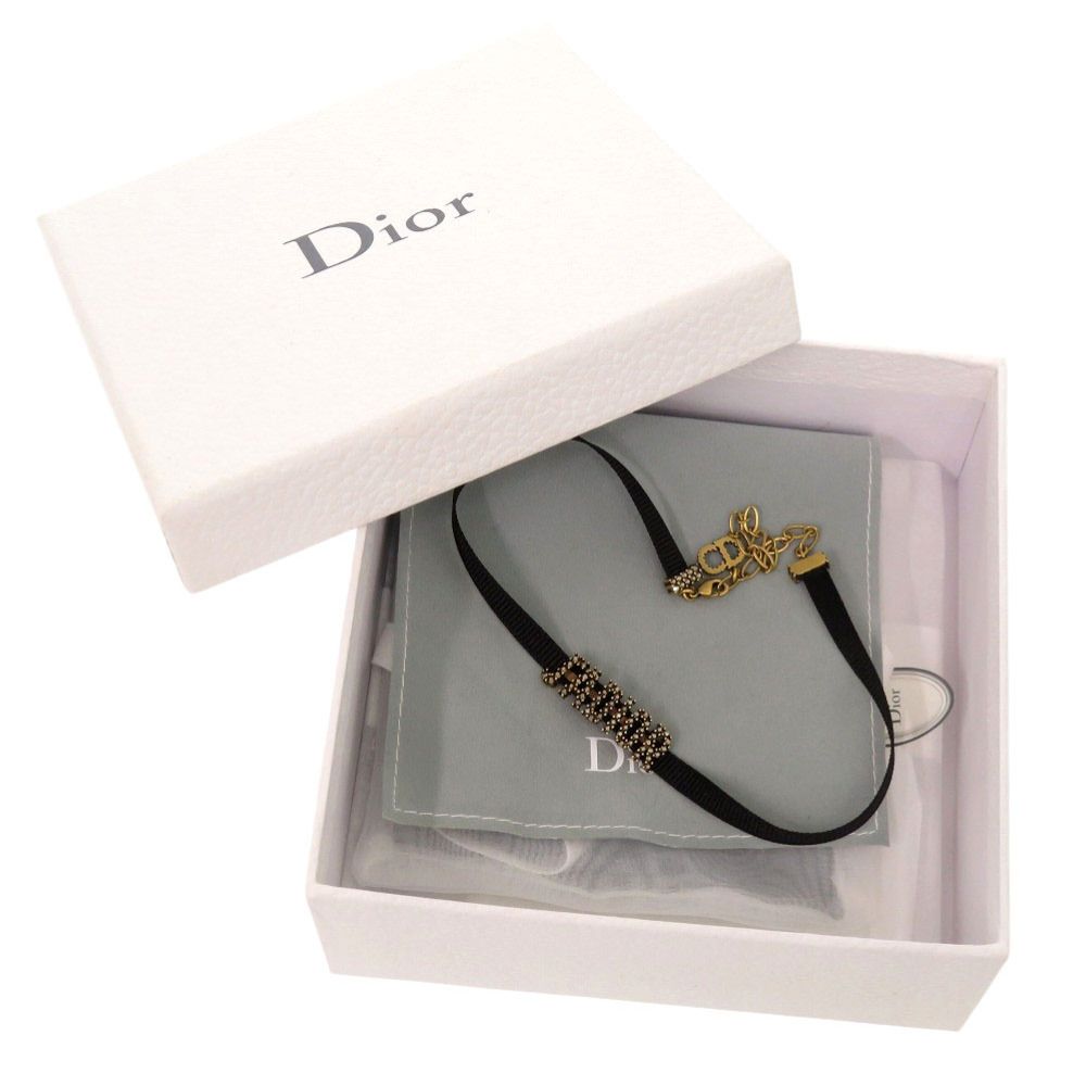 Dior J'adior Velour Stone Black Choker Necklace — view 2