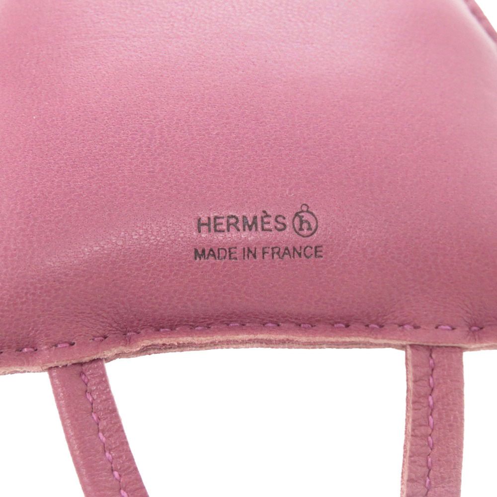Hermes Owl Petit Ash Agneau Milo Purple Bag Charm — view 4