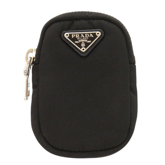 Prada Nylon Black Silver Pouch