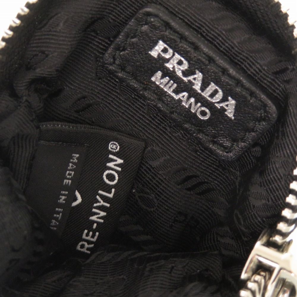 Prada Nylon Black Silver Pouch — view 4