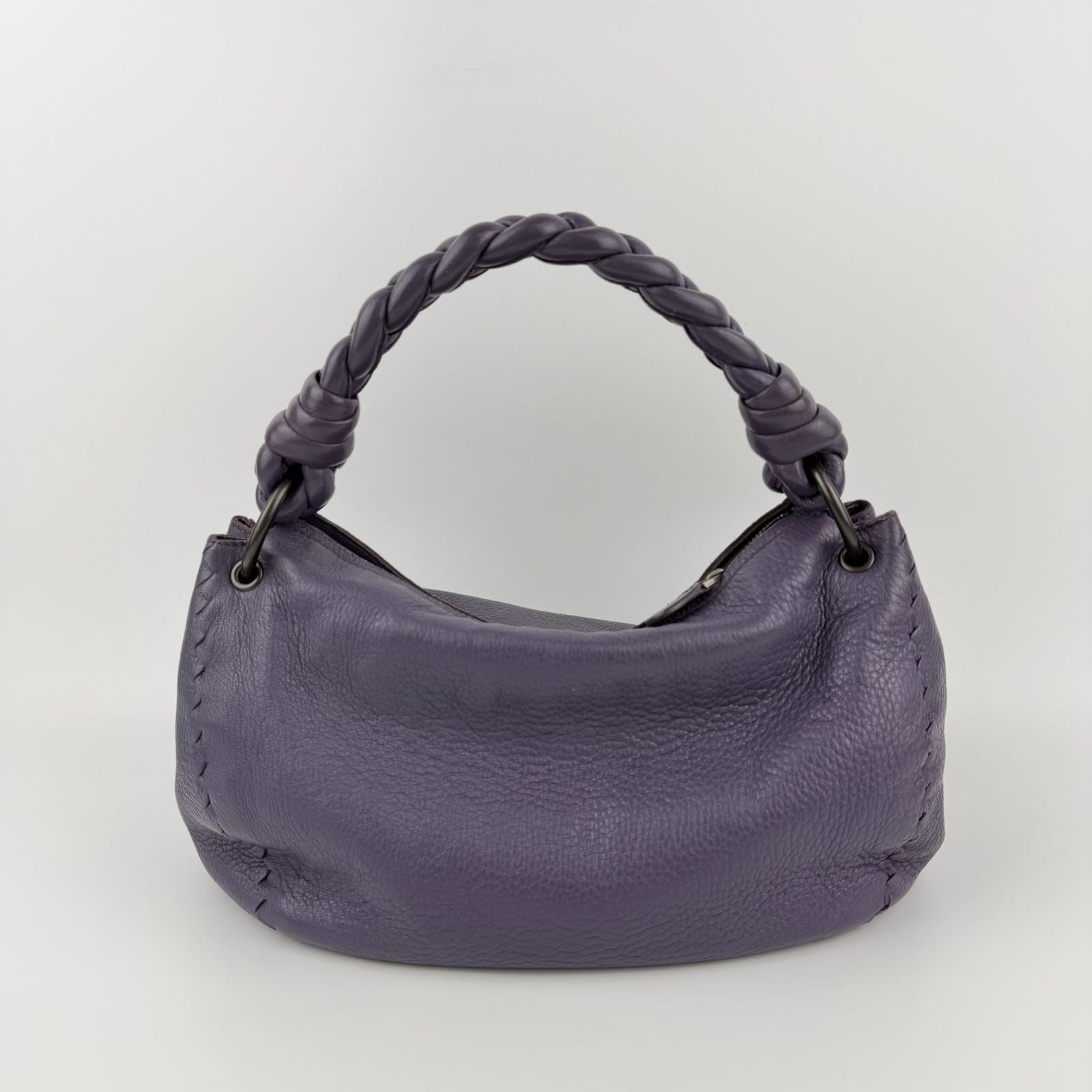 Bottega Veneta Handbag Purple Leather Vintage