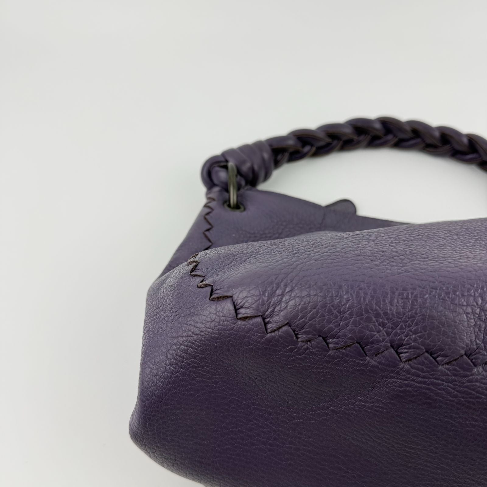 Bottega Veneta Handbag Purple Leather Vintage — view 8