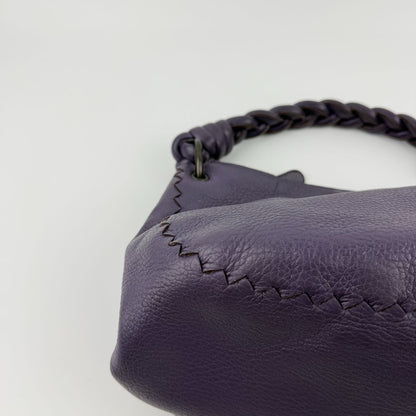 Bottega Veneta Handbag Purple Leather Vintage — view 8