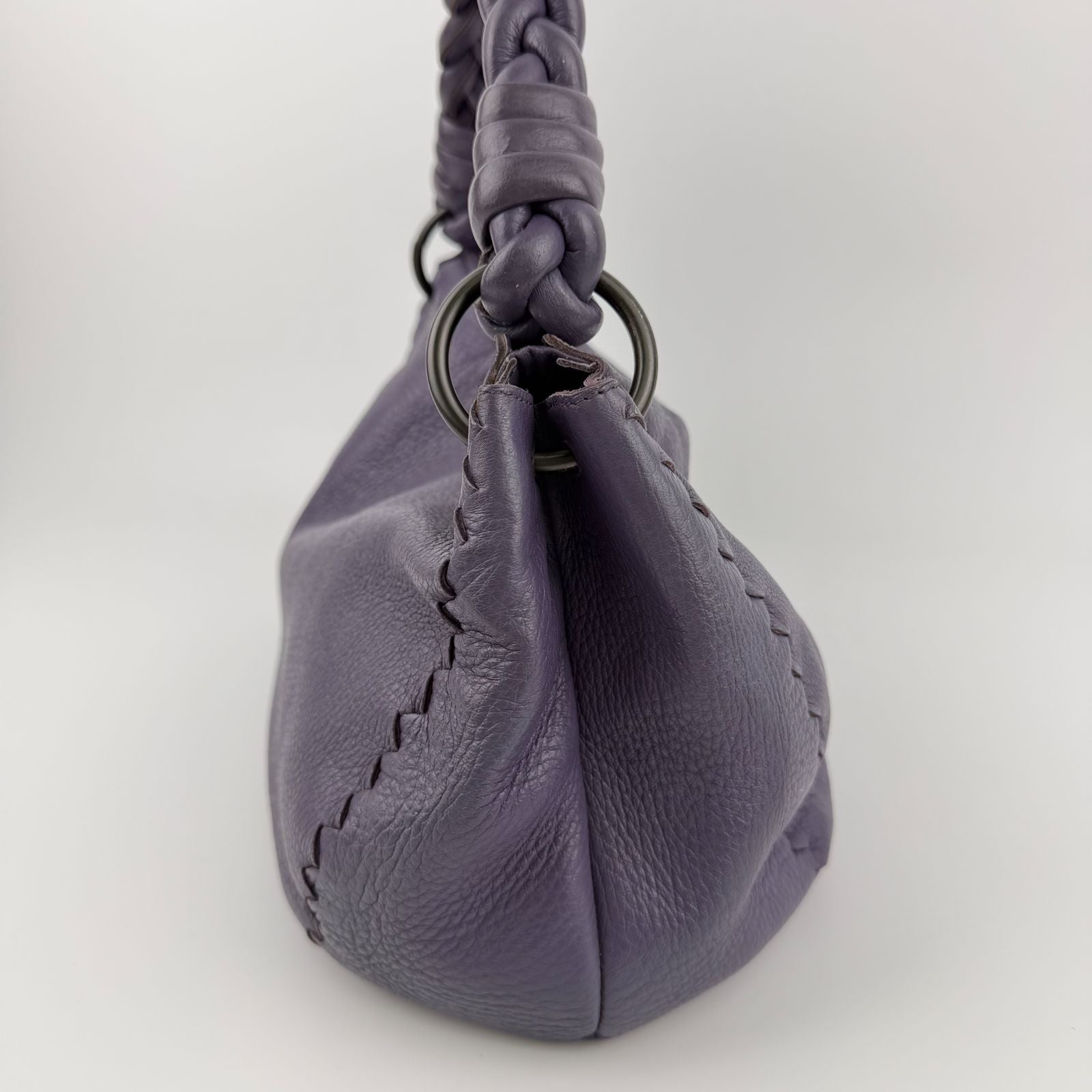 Bottega Veneta Handbag Purple Leather Vintage — view 4