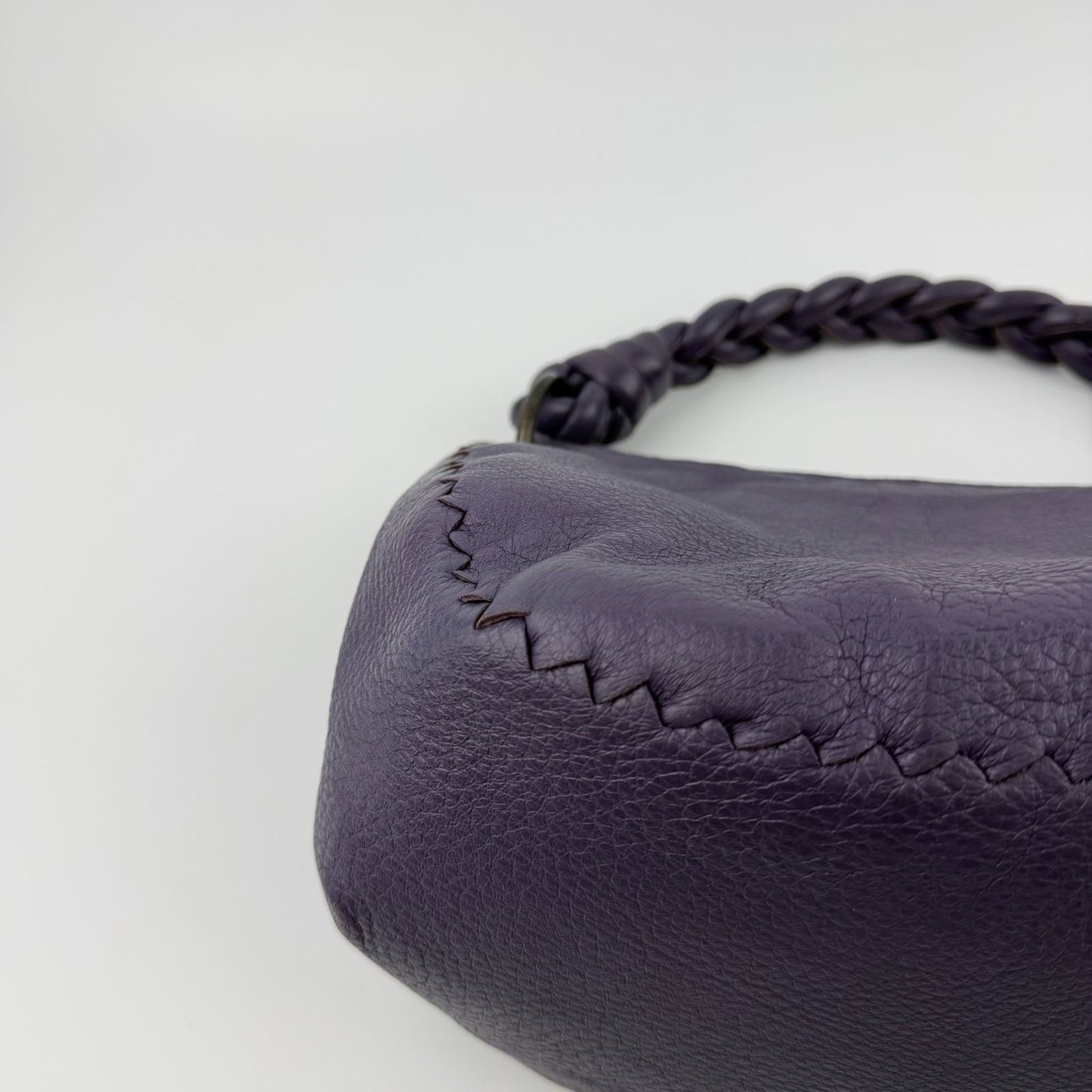 Bottega Veneta Handbag Purple Leather Vintage — view 6