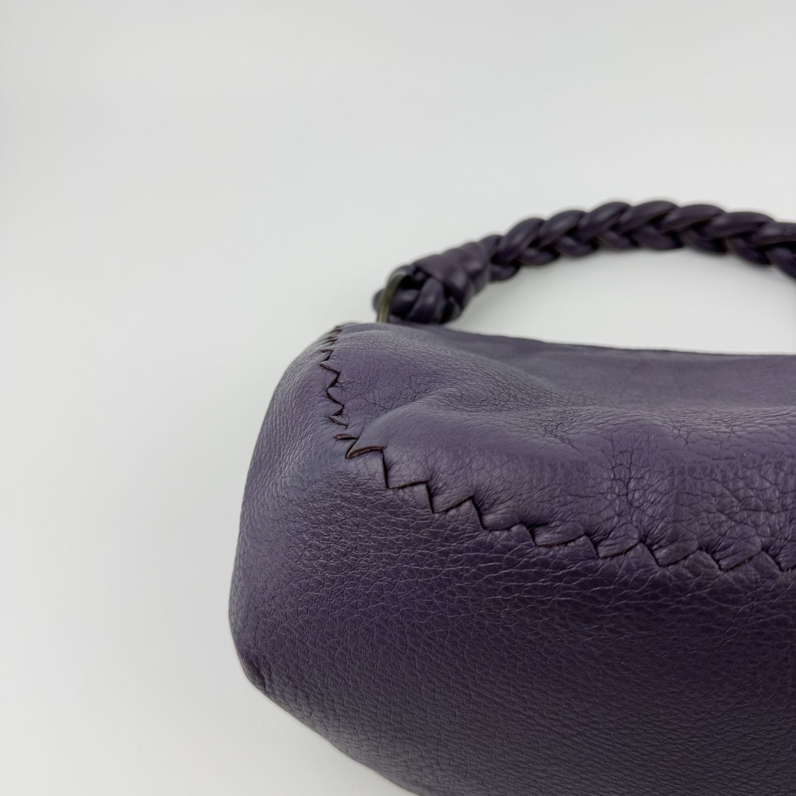 Bottega Veneta Handbag Purple Leather Vintage — view 6