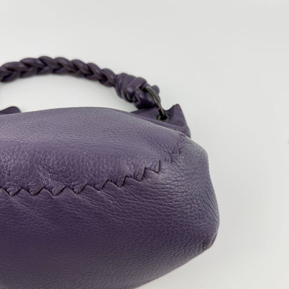 Bottega Veneta Handbag Purple Leather Vintage — view 9