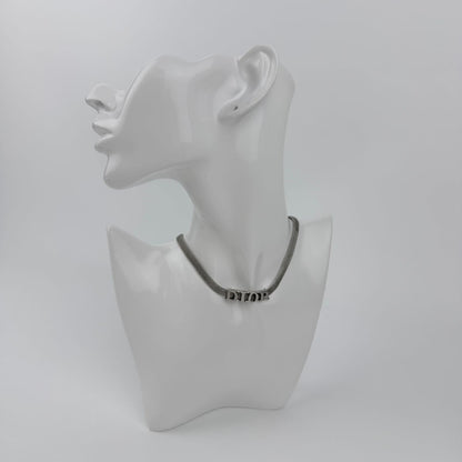 Dior Necklace Silver Vintage