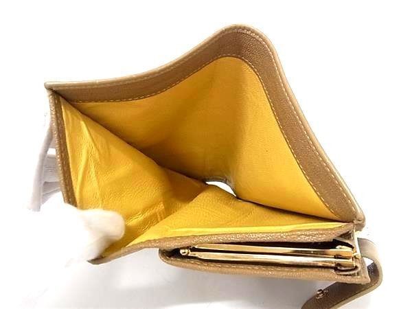 Bvlgari Bifold Wallet Doppiotondo Brown Leather Clasp Gold — view 4