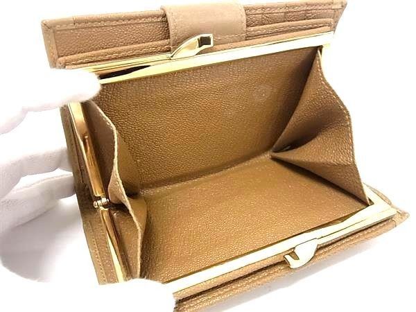 Bvlgari Bifold Wallet Doppiotondo Brown Leather Clasp Gold — view 5