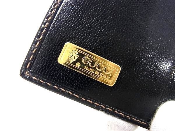 Gucci Bifold Wallet Vintage 034 114 Black Leather — view 6