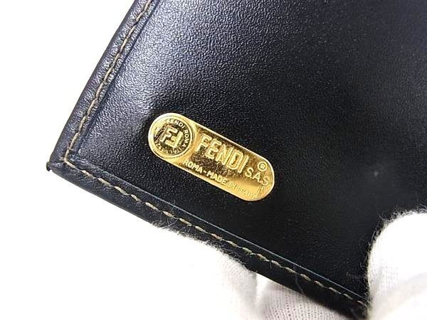 Fendi Wallet Pecan Black Brown Bifold — view 5
