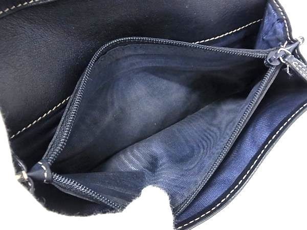 Gucci Wallet GG Supreme Brown Navy Leather Bifold — view 5