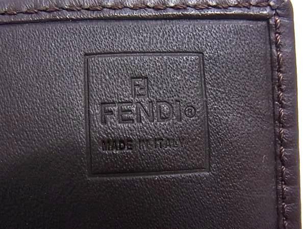 Fendi Wallet Zucca 99 Brown Canvas Leather — view 6