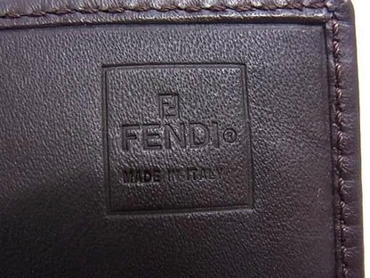 Fendi Wallet Zucca 99 Brown Canvas Leather — view 6