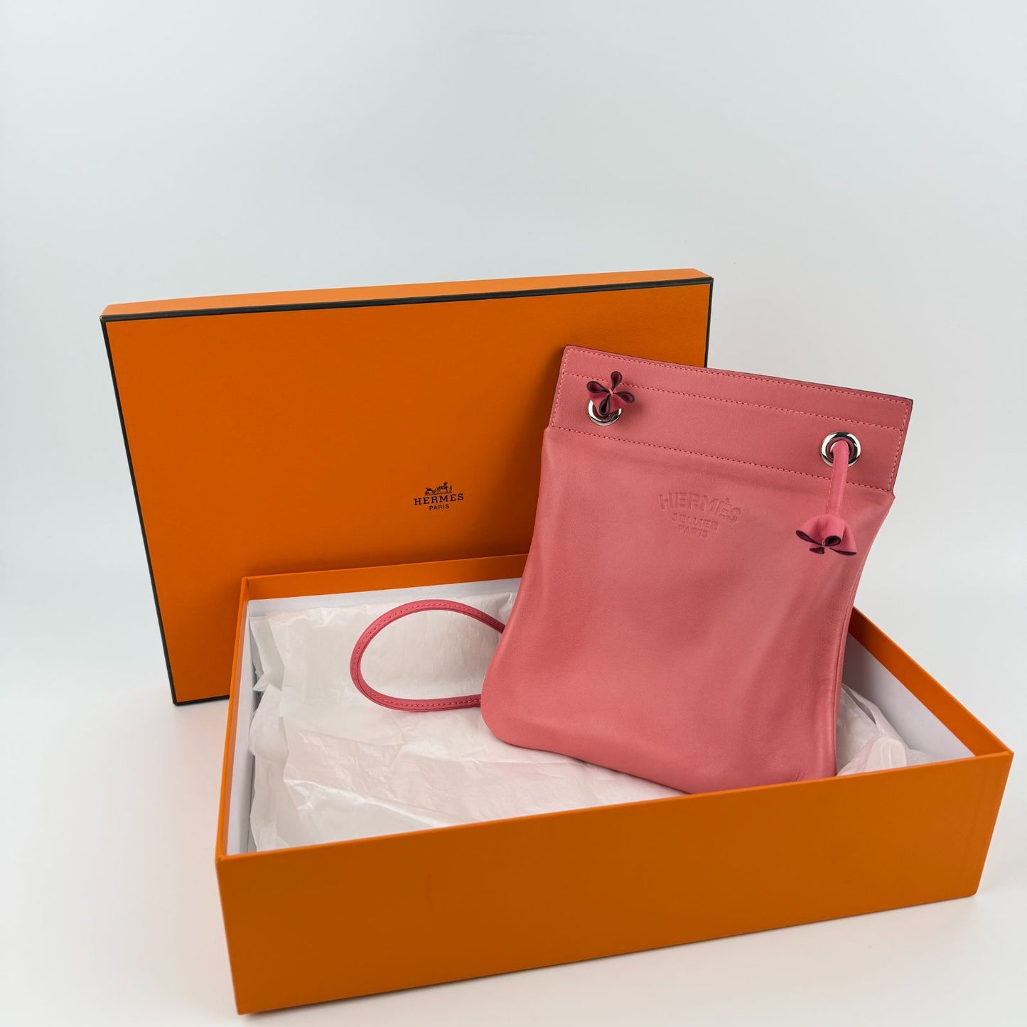 Hermes Sac Ali Numini Shoulder Bag Rose Azalea Swift Vintage