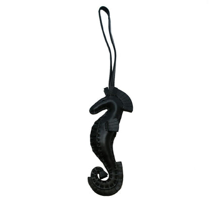 Hermes Heaven Ipo Seahorse Charm Agneau Milo So Black Keychain